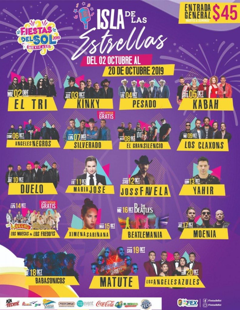 Inician Fiestas del Sol este miércoles Mexicali 686